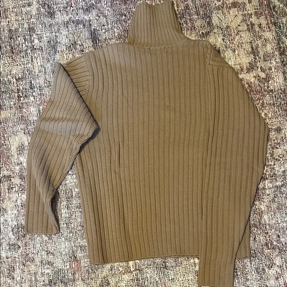 J. Crew Mens Ribbed Merino Wool Sweater in Tan - Picture 3 of 3